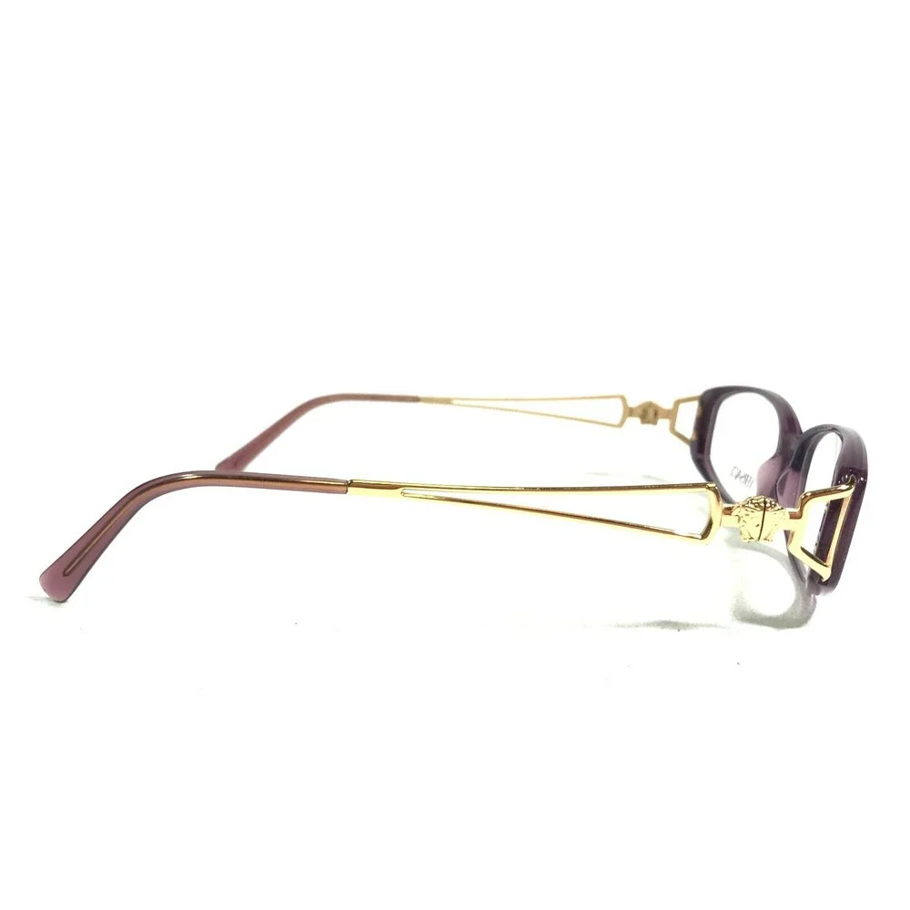 Versace MOD.V82 G52 Eyeglasses Frames Purple Gold Round Oval Full Rim 51-15-130